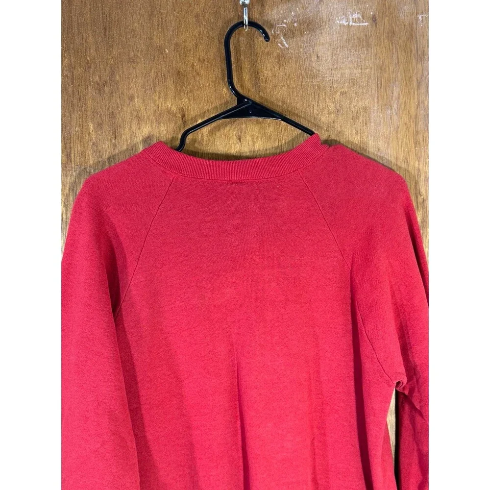 Vintage Winter Is Snow‎ Fun Funny Holiday Christmas Crewneck Sweater Large L USA